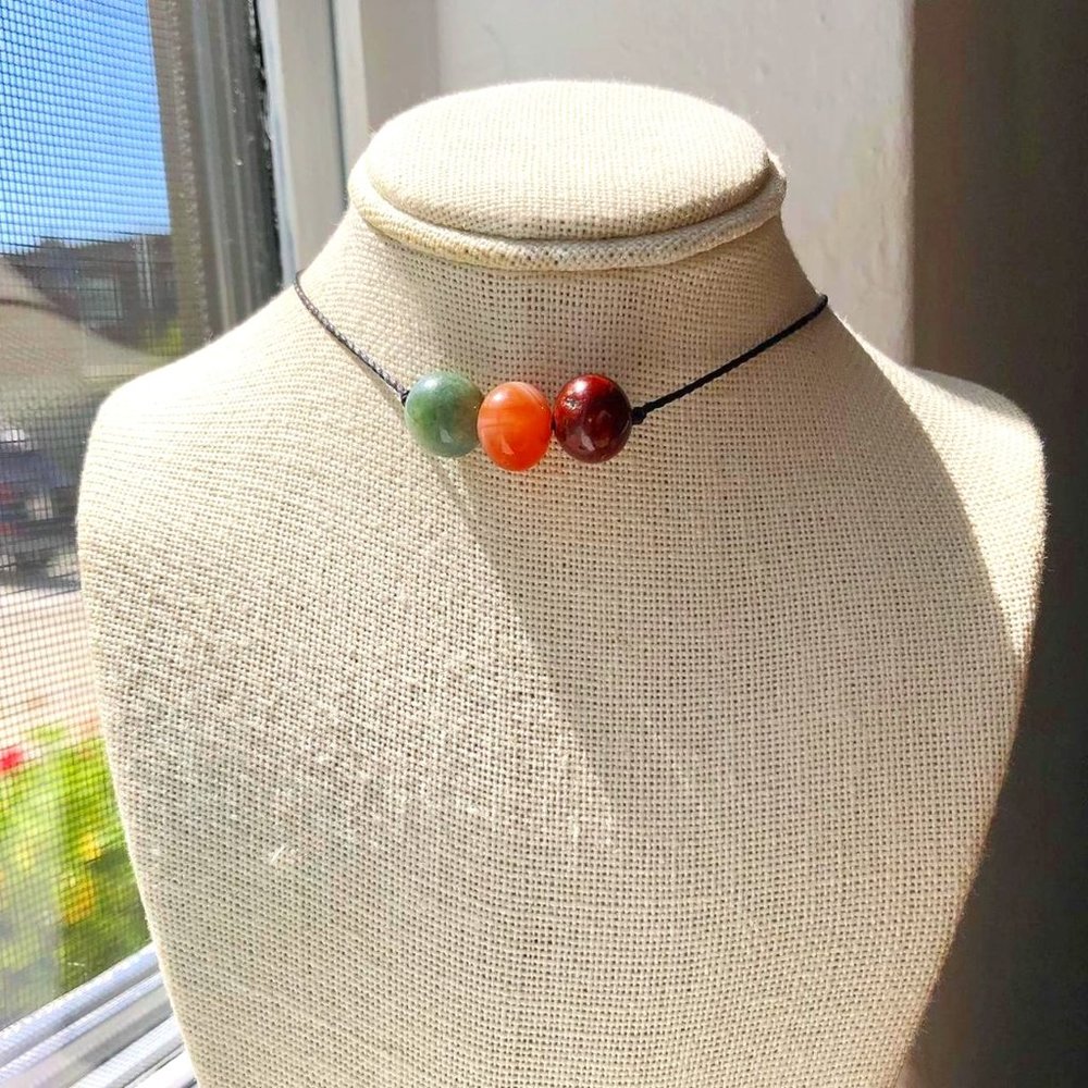 Agate Skittles 🍭 Necklace/Choker